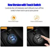 12V / 24V 24W Schnelle Dual USB Ladegerät Buchse Touch-Ladeschalter Wasserdichte Universal-Auto-LKW-Boot-Ladegerät für Telefon-Tablette DVR