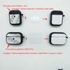 Silicone Cases with Blank Aluminum Sublimation Insert for Airpods Pro Charging Case for Customizing LOGO and pattern DIY Protective Covers
