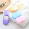 Mini Soap Paper Disponible Anti Dust Soap Papers Portable Boxed Foaming Soap Paper Socken Sheets Health Care Hand Flakes Paper LSK1151