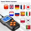 KONNWEI Battery Tester Tools 12V 6V Car Motorcycle Batterys System Analyzer 2000CCA Charging Cranking Test Tool KW650