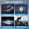 Freeshipping 3GB 32GB Smart Watch Men 1260mAh Dual Camera Heart Rate Face ID 1.6 "Bluetooth 4G Android SmartWatch Phone GPS