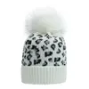 DHL UPS INS FASHIONS 9 KOLORY KOBIETY LOPARD KNITET HATS POM FURE BALL Dorośli Winter Caps Outdoor Skullies Valeies5998110