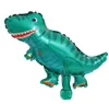 Nuovo festoso 4D Walking Dinosaur palloncino Palloncini Foil Ragazzi Palloncini animali Bambini Dinosauro Festa di compleanno Jurassic World Decor B2726214