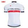 California Bear Fahrradtrikot, Bergbekleidung, Weiß, schnelle MTB-Uniform, Fahrradbekleidung, Breathale Herrenbekleidung, 13286940