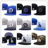 Bonne conception Royal Blue ajusté chapeau plat bord brodé fans baseball chapeaux taille sur le terrain complètement fermé casquettes de baseball designer pour hommes9571394