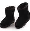 Australia Kids Short Snow Boots Designer Girls Boys Winter Furry Boots Unisex Short Mid Calf Boot Child Warm Shoes Size 22-35