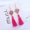 Brinco Jóias Declaração Borla Brincos para Mulheres Vintage Gota étnica Dangle Boho Diamante Brincos Festa Eardrop Acessórios Mulheres