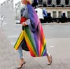 Mode - Bovenkleding Winter Womens Digitale Warme Jas Vrouwen Cardigan Wol Mengsels Casual Geometrische revershals Los