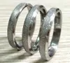 50pcs Silver 4mm Wide Sand Surface Stainless Steel Beveled Ring Male Female Wedding Engagement Classic Jewelry Accessory Sizes Assorted HOT