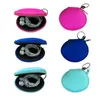 RTS couleur unie pour Sublimation étui étanche pour écouteurs/sac en néoprène zippé porte-monnaie sac de couverture de visage avec porte-clés HHC1884