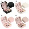 Storage Box Travel Jewelry Boxes Organizer PU Leather Display Storage Case Necklace Earrings Rings Jewelry Holder Gift Case Boxes SEA WAY GWF1826