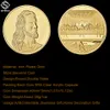 Leonardo da Vinci 24K Gold Plated Coin Collectibles Craft Last Supper Jesus Christian Souvenirs Badge Euro Medal8119004