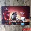 Koffie Metalen Bord Vintage Tin Bord Plaquette Metalen Vintage Muur Decor Voor Keuken Koffie Bar Cafe Retro Metalen Posters ijzer Schilderij H2551431