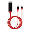 USB 3.1 유형 C to HD 2M 케이블 어댑터 변환기 울트라 HD 1080P 4K iPhone 용 HDTV 비디오 케이블 충전 삼성 Xiaomi Huawei Mate 40