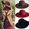 Women039s Hat Cap Woman Classic Retro Jazz Warm Ladies Fedora Bucket Cotton Sweet Caps Wide Brim Top Sun Hat 2020 Trendy Vintag9534143