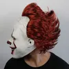 Film d'horreur en latex complet complet Stephen King039s It 2 Cosplay Pennywise Clown Joker a mené Mask Halloween Party props7393636