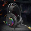 Gaming Headset 7.1 Sound Sourment Sound USB 3.5mm Gry Przewodowe Słuchawki z mikrofonem Stereo LED Słuchawki USB dla PC PS4 Gamers