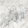 3d tridimensionale semplice marmo poligonale sfondi sfondo di mosaico della parete carta da parati moderna per soggiorno