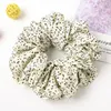 Ins Oversized Scrunchies Hair Ties Elastic Hair Bands Floral Ponytail Holder Spot Leopard Big Scrunchie Women Hair Accessories