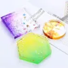 DIY Silicone Mold Round Square Hexagon Base Te Matta Mögel Klar Blomster Krukor Coaster Moulds Home Table Decor 3 7ms G2