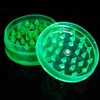 Herb Grinder plastic Smoking Grinders 60mm for smoke detectors pipe acrylic grinders for twisty glass blunt smoking Accessories HHF986