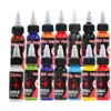 14 Flessen Professionele Tattoo Inkten Supply 1 Oz Zwarte Tatoeages Inkt 30 Ml Kleur Pigment Voor Tatto Permanente Make-Up accessoires