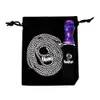 Metal Chain Lanyard Shisha Filter Tip With Gift Bag Portable Hookah Mouth Tip Smoking Tip For Hookah Mix Five Color
