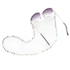 패션 여성 안경 체인 흰색 진주 화려한 파란색 안경 끈 안티 슬립 선글라스 스트랩 안경 코드 액세서리 232c