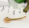 Hot Sale número pequeno de alto grau de metal retro brincos de diamante flor hairpin