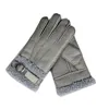 En kaliteli orijinal deri sıcak kürk eldiven erkekler için termal kış moda koyun derisi ourdoor kalın beş parmak eldiven s3731284h