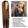 28 30 Inch Lace Front Wig Highlight Human Hair Wigs Peruvian Straght 180% Remy 13x6 Transparent Lace Frontal Hd Honey Blonde Wig