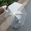 비에 개 강아지 건조를위한 가죽 끈과 편안한와 애완 동물 우산 내장 가죽 끈 우산 KKA8078