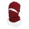 Chapeau et écharpe Set Cycling Face Mask lapin laine d'hiver Rague de cou enveloppe chaude pour hommes et femmes Chapeaux de sport foulards Soild Color9229470