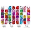 Butterfly Nail Sequins Paillette Heart Shaped Nail Art Decorations 3D Flakes Slices Spangle Laser Nail Holographics Glitter Stickers