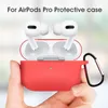 Caso de fone de ouvido para apple airpods pro 2 capa de silicone air pods pro 3 fone de ouvido earpods gancho caixa de carregamento