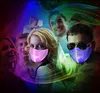 LED Lysande mask Färgrik Lysande Maskerad Masker LED Light Up Rave Face Mask Individuality Bar Cover Party Festival Dancing Gift LSK1160