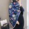 Scarves Print Winter Cashmere Scarf Women 2021 Thick Warm Shawls And Wraps Brand Designer Horse Printed Blanket Cape214C