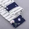Newborn Infant Baby Girls Floral Striped Hoodie TopsPants 2PC Outfit Clothes Set Gray Autumn Winter Baby Clothing Sets2599979