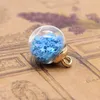 10 pièces 15.5mm boule de verre ronde transparent coloré pentagramme paillettes ornements de noël bricolage boucles d'oreilles bijoux pendentif accessoires