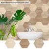 Vattentät Badrumsgolv Klistermärken, Peel Stick Självhäftande Golvplattor, Kök Living Room Decor Non Slip Hexagon Decals1