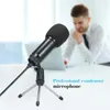 USB Mikrofon PC Kondenser Mikrofon Vokalleri Youtube Video Skype Sohbet Oyunu Podcast W / Tripod1