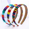 Boho Rainbow Dzianie Cienkie Hairbands Dla Kobiet Moda Kolorowa Odzież Dekoracja Zespoły Główne Dziewczyny Sławaj Hoop Drop Shipping