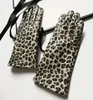 Cinq doigts gants femmes automne hiver cuir naturel imprimé léopard gant chaud dame véritable conduite R22371