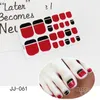 JJ-serie Teenail Stickers 22Tips Modieuze Teennagel Stickers Pre Ontworpen Waterdichte Sticker Volledige Wraps Teennagels Kunst DIY-accessoires