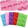 Heart-Shaped Silicone Molds Three-Dimensional Silicone Soap Mould 6 Companies Ice Cube Moulds Cake Decorating Supplies 4 6mh F2