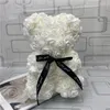 Rose ours en peluche nouveau cadeau de saint valentin 25 cm fleur ours décoration artificielle cadeau de noël pour les femmes cadeau de saint valentin SEA WAY EE3827355