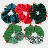 Christmas hair tie Women Girls Xmas Elastic Ring Hair Ties Hair Accessories Ponytail Holder Hairbands Rubber Band Scrunchies