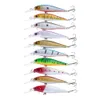 HENGJIA 500 PZ 10 Colori Esportati in tutto il mondo Mercato esche da pesca esche rigide in plastica Minnow Esche 10.5CM 9.5G 6 # gancio