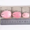 100% Natural Yoni Egg Set Undrrilled eller Borrad Crystal Rose Quartz Yoni Egg Mineral Ball Kvinnor Kegel Övning Pelvic Floor