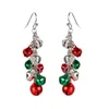 Kobiety Boże Narodzenie Dzwony Tassel Kolczyki Spadek Kolczyki Jingle Bell Dynda Kolczyk Boże Narodzenie Ball Eardrop For Girl Cute Biżuteria Xmas Party Prezent